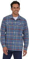 Patagonia + M's L/S Organic Cotton MW Fjord Flannel Shirt Brisk/Dolomite Blue