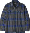 M's L/S Organic Cotton MW Fjord Flannel Shirt Edge/Black + Patagonia