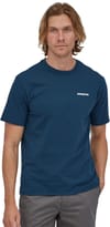 Patagonia + M's P-6 Logo Responsibili-Tee Crater Blue