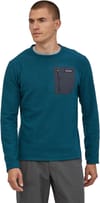 Patagonia + M's R1 Air Crew Crater Blue
