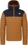 M Stretch Down Hoodie Timber Tan/Tnf Black + The North Face