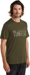 Icebreaker + M Tech Lite II SS Tee Combi Ski Trip Loden