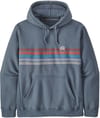 M's Line Logo Ridge Stripe Uprisal Hoody Plume Grey + Patagonia