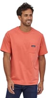 Patagonia + M's P-6 Label Pocket Responsibili-Tee Coho Coral