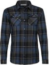 Mens Lodge LS Flannel Shirt Black + Icebreaker
