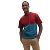 Vans + Colorblock Tee Blue Coral Pomegranate - 4