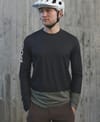 POC + MTB Pure LS Jersey Uranium Black/Epidote Green - 4