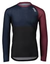 MTB Pure LS Jersey Propylene Red/Turmaline Navy/Uranium Black + POC