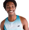 New Balance + Race Day Ultra Light Printed Singlet Altitude - 4