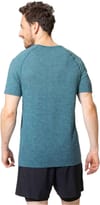 Odlo + T-Shirt Crew Neck S/S Essential Seamless Saxony Blue Melange - 3