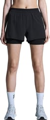 3" Performance 2/1 Shorts W Black