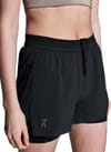 3" Performance 2/1 Shorts W Black