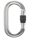 Oval Locker Carabiner Polished + Black Diamond