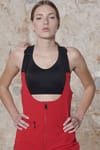 Poivre Blanc + Palmire Stretch Ski Bib Pants Scarlet Red 5