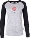 Wmn'S Longsleeve Solar Power Heather Grey Bluek + Pally Hi