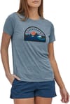 Patagonia + W's Cap Cool Daily Graphic Shirt Boardie Badge/Light Plume Grey X-Dye