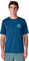 Patagonia + M's Cap Cool Daily Shirt - Great Waves Clement Blue Light X-Dye - 4