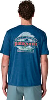 Patagonia + M's Cap Cool Daily Shirt - Great Waves Clement Blue Light X-Dye - 5