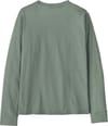 Patagonia + K's L/S Graphic T-Shirt Fitz Roy Foothills Cover Green