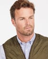 Barbour + Polarquilt Waistcoat Zip In Liner Olive - 4
