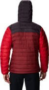 Columbia + Powder Lite Hooded Jacket M Red Jasper Dark Purple Mountain Red