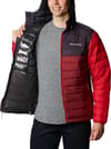 Columbia + Powder Lite Hooded Jacket M Red Jasper Dark Purple Mountain Red - 3
