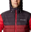 Columbia + Powder Lite Hooded Jacket M Red Jasper Dark Purple Mountain Red - 4