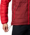 Columbia + Powder Lite Hooded Jacket M Red Jasper Dark Purple Mountain Red - 5