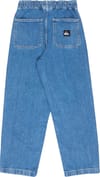 Quiksilver + The Foam Denim Pant Youth 2001 Stone Wash