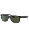 New Wayfarer Matte Rubber Black G-15 Green + Ray-Ban