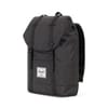 Herschel + Retreat Black Crosshatch/Black Rubber