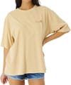 Oceans Together Heritage Tee Natural + Rip Curl