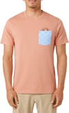 Inda Pocket Tee Dusty Rose + Rip Curl