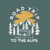 Alprausch + Road Trip T-Shirt Silver Pine