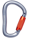 Rocklock Twistlock Carabiner Grey + Black Diamond