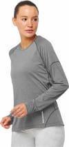 Salomon + T Shirt Cross Run LS Tee W Deep Black