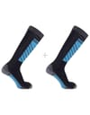 Socks S/Access 2-Pack Deep Black/Phantom + Salomon
