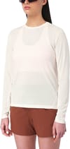 Salomon + Shkout Core LS Tee GFX W Whisper White Pink Frosting Icy Pink - 3