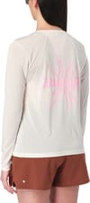 Salomon + Shkout Core LS Tee GFX W Whisper White Pink Frosting Icy Pink - 4