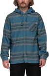 Outback Hooded Flannel Steel Blue + Salty Crew
