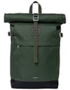 Icon Rolltop Backpack 14" Dawn Green/Dark Brown Leather