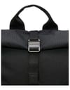 Grid Rolltop Backpack Bag 16" Black