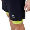 Odlo + Short 2-1 Axalp Trail 6 Inch Black - Evening Primrose - 4