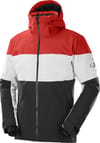 Slalom Jacket M Black/White/Goji Berry + Salomon