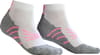 Socquette Run Perf Blanc Rose + Monnet