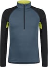 Stretch Color Anorak Blu Cenere/Verde Lime + Montura