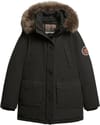 Everest Hooded Parka Jet Black + Superdry
