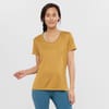 Salomon + T Shirt  Agile Ss Tee W Cumin/Heather/Br