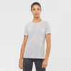 Salomon + T-Shirt Comet Short Sleeve Tee W White/Heather