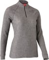 T-Shirt Comfort 5 Col Zippe Femme Gris Chine Moyen + Damart